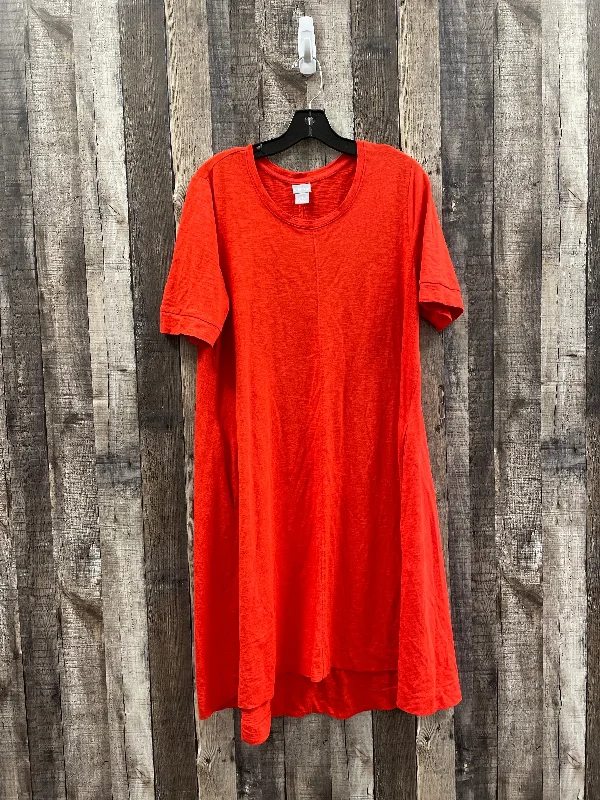 Dress Casual Short By Chicos In Orange, Size: M