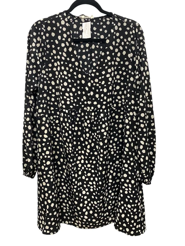 Dress Casual Short By Umgee In Black & Cream, Size: S