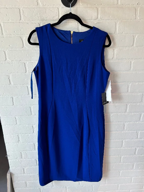 Dress Work By Marina In Blue, Size: L