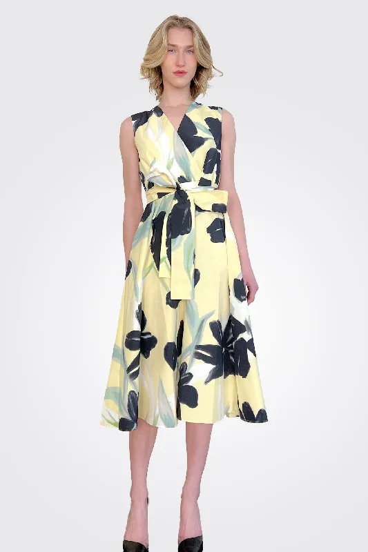 Floral Tie Dress - Ginger