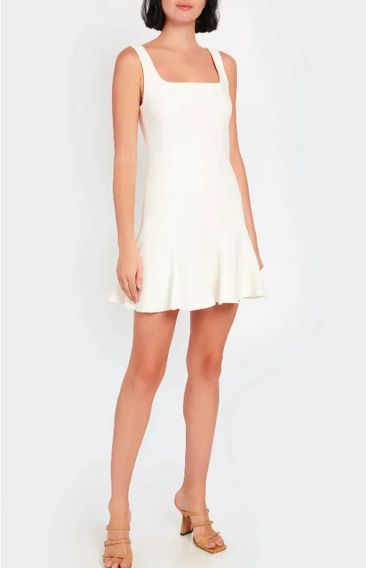 Reeve Mini Dress In Ivory