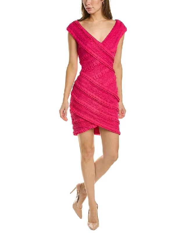 SHO by Tadashi Shoji Jacquard Mesh Mini Dress