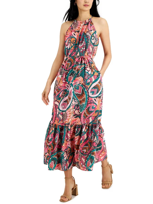 Womens Printed Long Maxi Dress