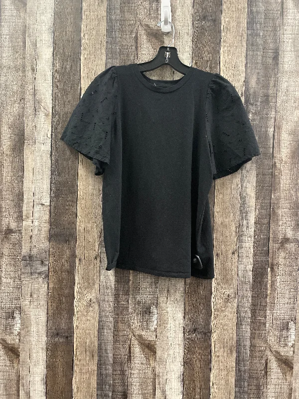 Top Short Sleeve By A New Day In Black, Size: M