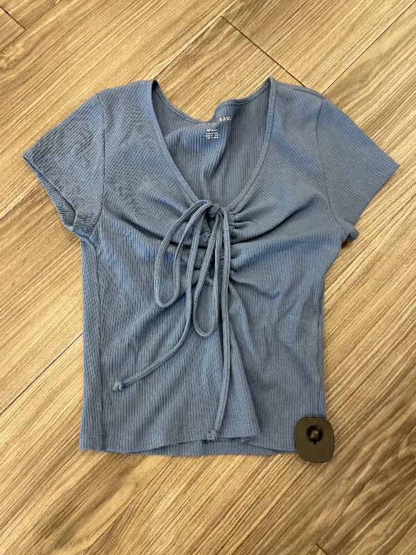 Top Short Sleeve By American Eagle In Blue, Size: M