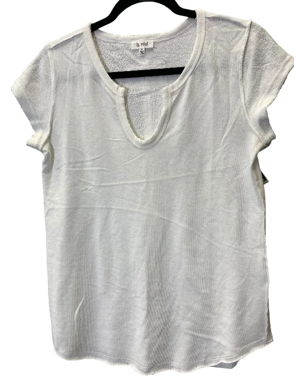 Top Short Sleeve By La Miel In White, Size: M