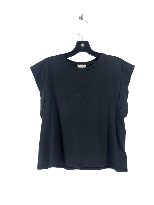 Top Short Sleeve By Le Lis In Black, Size: S