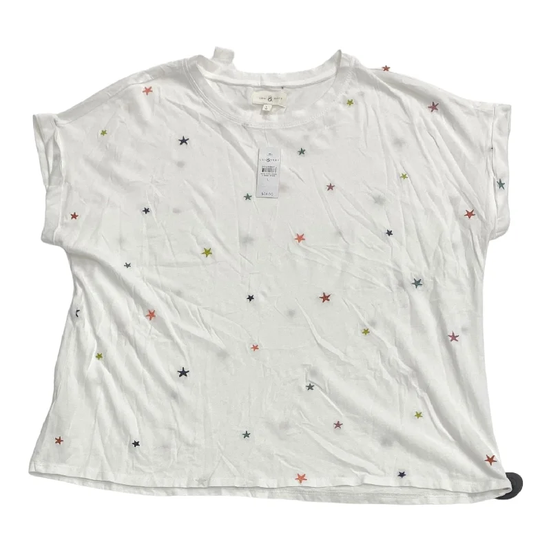 Top Short Sleeve By Lou And Grey In Multi-colored, Size: L