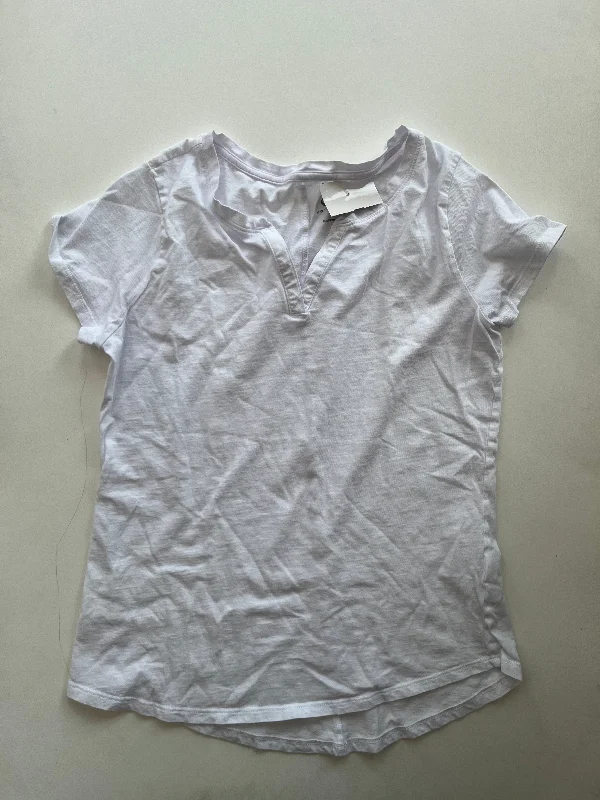 Top Short Sleeve By New York And Co O In White, Size: S