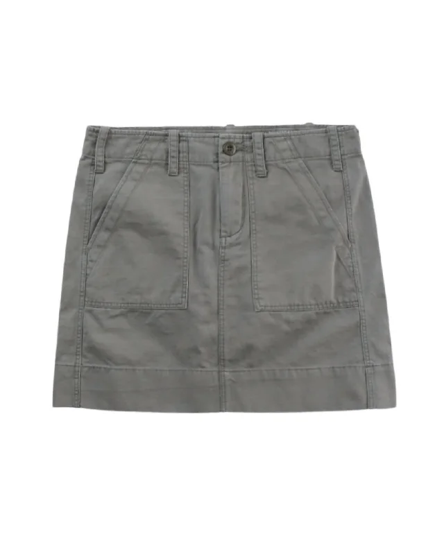 Women's Jane Mini Skirt In Fatigue