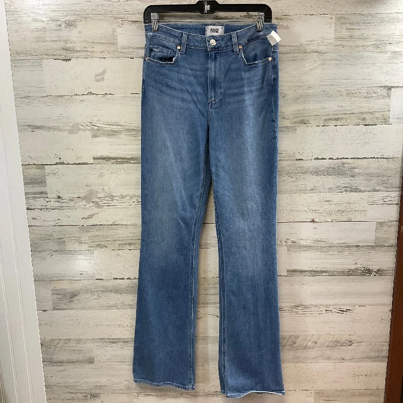 Jeans Boot Cut By Paige In Blue Denim, Size: 10