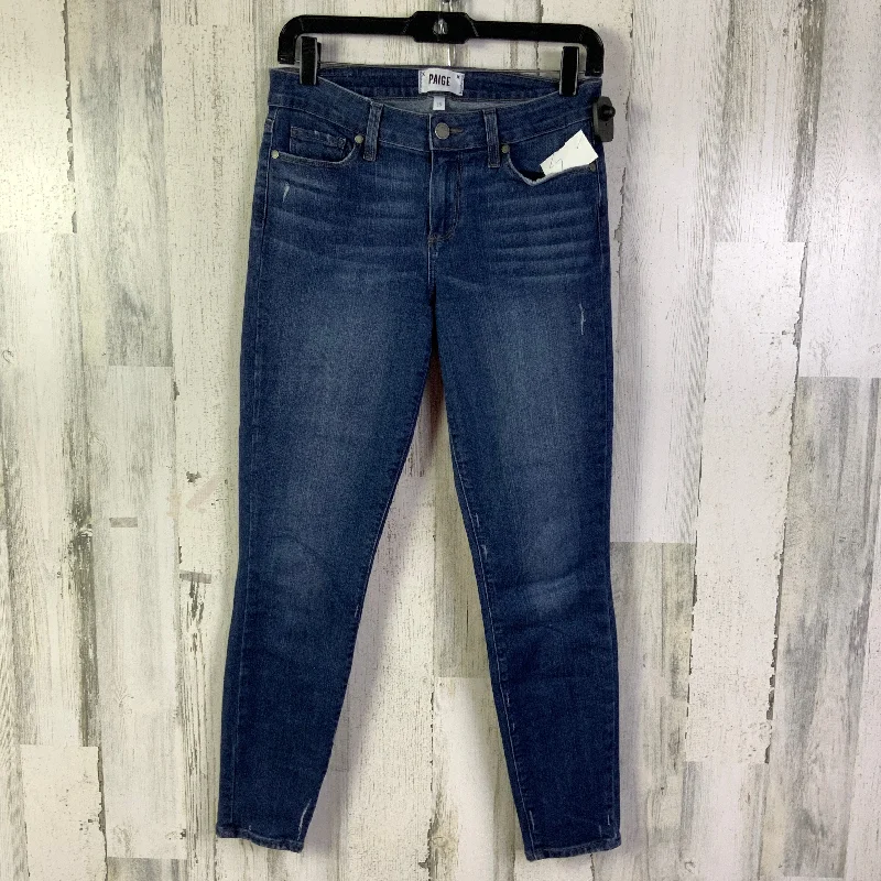 Jeans Skinny By Paige In Blue Denim, Size: 6