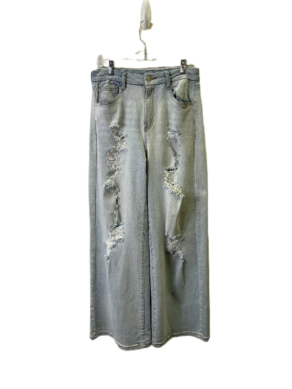 Jeans Wide Leg By Rue 21 In Blue, Size: 12