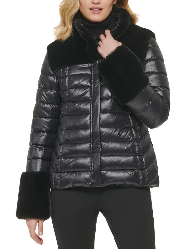 Womens Short Fall Weather Puffer Jacket