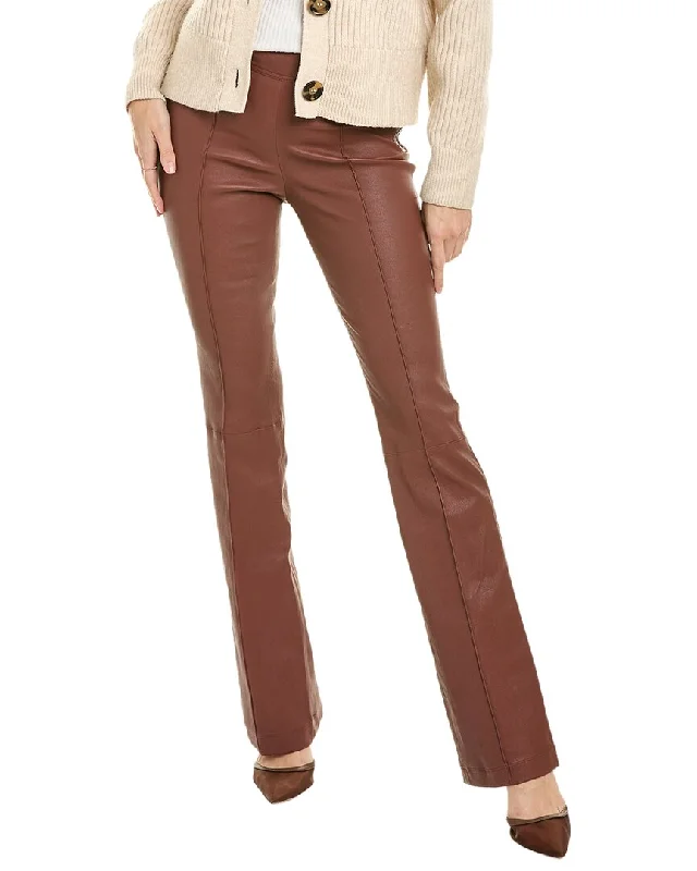 Helmut Lang Bootcut Leather Pant