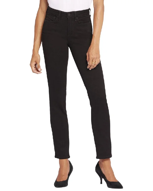 NYDJ Petite Sheri Black Slim Jean