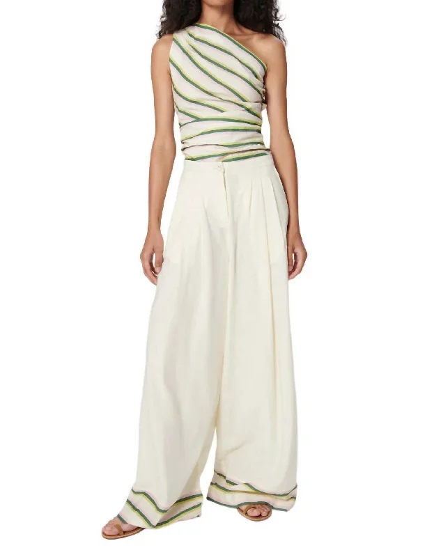 Okra Pants In Eden Cream