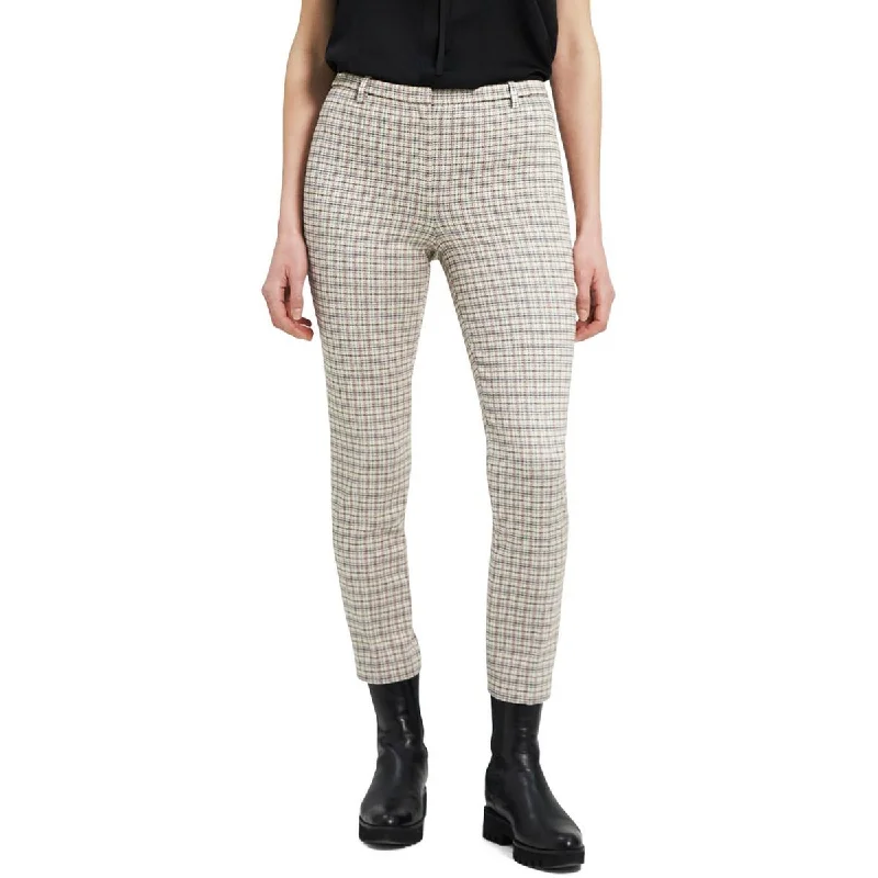 Womens Plaid Slim Skinny Pants